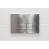 QeramiQ Push Plaque de commande métal - pour réservoir encastré Geberit UP320 - double chasse - boutons rectangulaires - métal inox SW706195