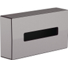 Hansgrohe Addstoris Tissuebox - voor makeup doekjes - geborsteld zwart chroom (antraciet) SW651282