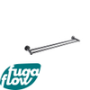 FugaFlow Eccelente Acces Handdoekhouder - dubbel - rond - Gunmetal PVD - Black Friday - SW1123218