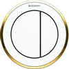 Geberit Type10 2 knops pneumatische meubeldrukker goud wit GA18094 Geberit Type10 2 knops pneumatische meubeldrukker goud wit GA18094