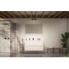 Nemo Go Ensemble de meuble - 120x65x45.5cm - 2 tiroirs - sans poignée - 2 vasque Blanc mat - 2 trous de robinet - avec armoire toilette - MDF standard white SW911668