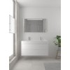 Bruynzeel Box badmeubelset 120x45cm 2 kraangaten 2 wasbakken 2 lades met spiegel met softclose composite mat wit SW383998 Bruynzeel Box badmeubelset 120x45cm 2 kraangaten 2 wasbakken 2 lades met spiegel met softclose composite mat wit SW383998