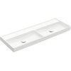 Villeroy & Boch Collaro meubelwastafel dubbel 130x47cm zonder overloop zonder kraangaten ceramic+ stone white SW358346 Villeroy & Boch Collaro meubelwastafel dubbel 130x47cm zonder overloop zonder kraangaten ceramic+ stone white SW358346