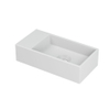 INK Versus lave-mains - 36x18x9cm - rectangulaire - porcelaine - vasque à droite - sans trou de robinet - blanc mat SW493350