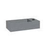 INK Versus fonteinbak 36x9x18cm met kraangat rechts Quartz beton SW157973 INK Versus fonteinbak 36x9x18cm met kraangat rechts Quartz beton SW157973