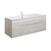 Crosswater Glide II Lavabo encastré - trou de robinetterie - 100x1x45cm - Cast Mineral Marble blanc SW876156