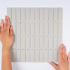 The Mosaic Factory London mozaïektegel - 30x30cm - wand en vloertegel - Rechthoek - Porselein Grey Mat SW382564