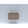 H&R meubles de salle de bains Juice Meuble sous lavabo - 80x45x40cm - coins arrondis - 1 tiroir - poignée intégrée - chêne rockford SW867535