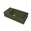 Arcqua Flair fontaine - 36x18x9cm - marbre de synthèse - 1 trou de robinet - gauche - vert mat SW1474758
