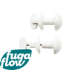 FugaFlow Eccelente Acces Porte-serviettes radiateur 2 pièces Blanc SW1123621