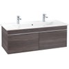Villeroy en boch Venticello wastafelonderkast 115.3x42cm 2x lade eiken grafiet GA41989 Villeroy en boch Venticello wastafelonderkast 115.3x42cm 2x lade eiken grafiet GA41989