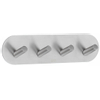 Smedbo Deurhaak Zelfklevend Rond 19.2x4.8cm 4 haken mat rvs SW11046 Smedbo Deurhaak Zelfklevend Rond 19.2x4.8cm 4 haken mat rvs SW11046
