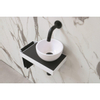 Ink Jazz XS toiletmeubel frame glans wit plateau quartz zwart waskom rechts polystone 20cm glans wit SW718723