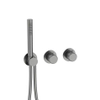 Crosswater 3ONE6 Module 2 Douchekraan - handdouche - inclusief inbouwdeel - RVS slate gunmetal (antraciet) SW1390014