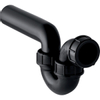 Geberit PE Siphon 40cm avec tube mural Polyéthylène Noir SW116537