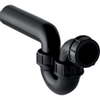 Geberit PE Siphon 40cm avec tuyau mural polyethylène Noir SW116537