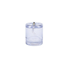 Wellmark lampe à huile - 5.5x7cm - rechargeable - verre recyclé - violet SW999939