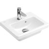 Villeroy en Boch Subway 2.0 fontein 37x30,5cm 1 kraangat met overloop wit 1024211 Villeroy en Boch Subway 2.0 fontein 37x30,5cm 1 kraangat met overloop wit 1024211