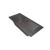 Xenz Robijn Baignoire duo - 180x80x48 - bonde Centrale - acrylique - anthracite SW378304