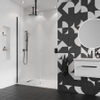 Crosswater GALLERY 10 Inloopdouche - 90x200cm - 10mm - helder - plafondarm - veiligheidsglas - hoogglans chroom SW705652