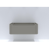 H&R badmeubelen Juice Meuble sous vasque - 120x45x40cm - angles arrondis - 1 tiroir - poignée intégrée - beige mat SW867498