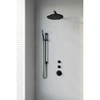 BRAUER Black Edition inbouw regendoucheset – Ø30 cm hoofddouche – 40 cm rechte wandarm – staafhanddouche – glijstang 70 cm SW486513