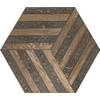 SAMPLE Ceralto Rovino Mini Vloer- en wandtegel hexagon 40x46cm 10mm porcellanato Desir SW1170732