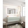 Mondiaz VICA ensemble de meuble de salle de bain - 150cm - meuble sous-vasque gris - 2 tiroirs - lavabo cloud droite - sans trou de robinet - miroir LED - version XL 60cm de haut SW1098124