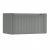 H&R Badmeubelen Juice Wastafelonderkast - 80x45x40cm - rechterhoek afgerond - 3D-front - 1 lade - geïntegreerde greep - stone grey mat SW1259582