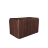 Royal Plaza Terra Meuble sous-lavabo - 80cm - 2 tiroirs - coins arrondis - châtaignier (noyer) SW1174098