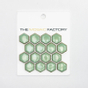 ÉCHANTILLON The Mosaic Factory Barcelona carreau mosaïque 2.3x2.6x0.5cm Hexagone Porcelaine émaillée Vert antique avec bordure rétro SW862005