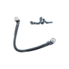 Fortifura Calvi Badafvoercombinatie - draaibediening - geschikt voor bodemdikte 10-20mm - geborsteld RVS SW1381751