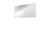 Proline spiegelkast comfort avec miroir sur plaque à l'intérieur de 2 portes 120x14x60cm blanc mat SW350460