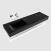 MONDIAZ ALAN 150cm badmeubel solid surface planchet talc Vrijhangende wastafel cloud links zonder kraangat kleur urban SW408831 MONDIAZ ALAN 150cm badmeubel solid surface planchet talc Vrijhangende wastafel cloud links zonder kraangat kleur urban SW408831