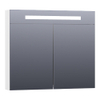 BRAUER Promise Deluxe armoire de toilette – 80 x 70 x 15 cm – LED directe – Blanc haute brillance SW2956