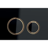 Geberit Sigma50 bedieningsplaat - 2-toets spoeling - rond - dualflush - rood goud zwart SW420771