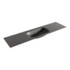 Mondiaz BIG small Darkgrey solid surface inbouw wastafel 180cm midden SW432919 Mondiaz BIG small Darkgrey solid surface inbouw wastafel 180cm midden SW432919