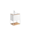 Crosswater Mada Ensemble de meuble - 50x36.7x61cm - lavabo - 1 trou de robinet - open frame - Blanc mat SW975292