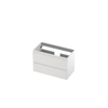 INK Wastafelonderkast - 80x40x52cm - 2 lades - greeploos - MDF lak - Mat wit SB1241010