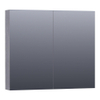 Saniclass Plain Spiegelkast 80x70x15cm Purple Oak SW392914 Saniclass Plain Spiegelkast 80x70x15cm Purple Oak SW392914