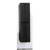 Saniclass Holz Base Armoire haute - 160cm - 2 portes - sans poignée - brun noir SW773966