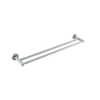 FugaFlow Eccelente Sobrado Portant serviette double 65cm Inox brossé SW1123212