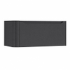 H&R Badmeubelen Juice Meuble sous lavabo - 100x45x40cm - coin gauche arrondi - 1 tiroir - poignée intégrée - anthracite mat SW1109902