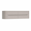 H&R Badmeubelen Juice Meuble sous vasque - 160x45x50cm - coins arrondis - 4 découpes pour siphon - poignée intégrée - beige mat SW1490708