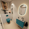 MONDIAZ TURE-DLUX Meuble de toilettes - 60cm - Smag - EDEN - lavabo Opalo - position centrale - 1 trou de robinet SW1126206