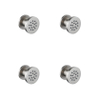 Fortifura Calvi zijdouche - 5cm - rond - 4 stuks - PVD - geborsteld RVS SW1381715