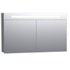 Saniclass Double Face spiegelkast 120x70x15cm verlichting geintegreerd met 2 links- en rechtsdraaiende spiegeldeuren MDF hoogglans Taupe SW24957 Saniclass Double Face spiegelkast 120x70x15cm verlichting geintegreerd met 2 links- en rechtsdraaiende spiegeldeuren MDF hoogglans Taupe SW24957