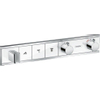 Hansgrohe RainSelect élément de finition pour robinet de douche encastré thermostatique pour 3 fonctions avec support de douchette 52.7x90cm blanc/chrome SW157088