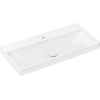 Hansgrohe Xelu Q wastafel - 100x48x8cm - 1 kraangat - opzet - wit SW1164890