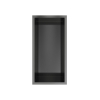 Hotbath &MORE Inbouwbox of inbouwnis - 30x15x10 - PVD - geborsteld gunmetal (antraciet) SW1246519